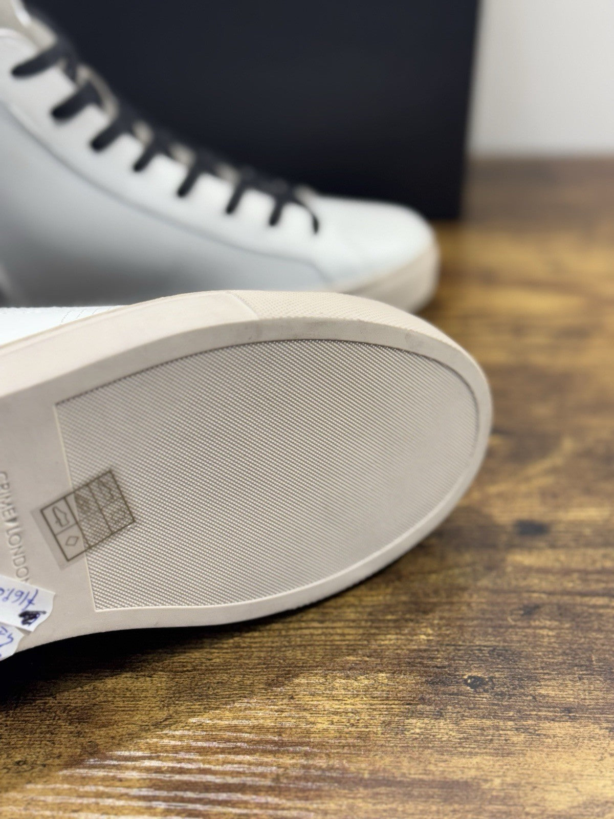 Crime London Sneaker Uomo High  Essential      Pelle  Bianco Casual Men Shoes 41