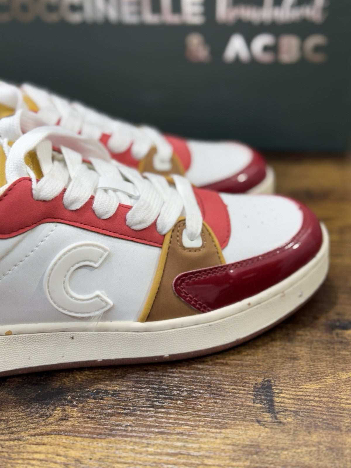 Coccinelle Sneaker Smooth Multi Sangria Casual Scarpa Donna 36