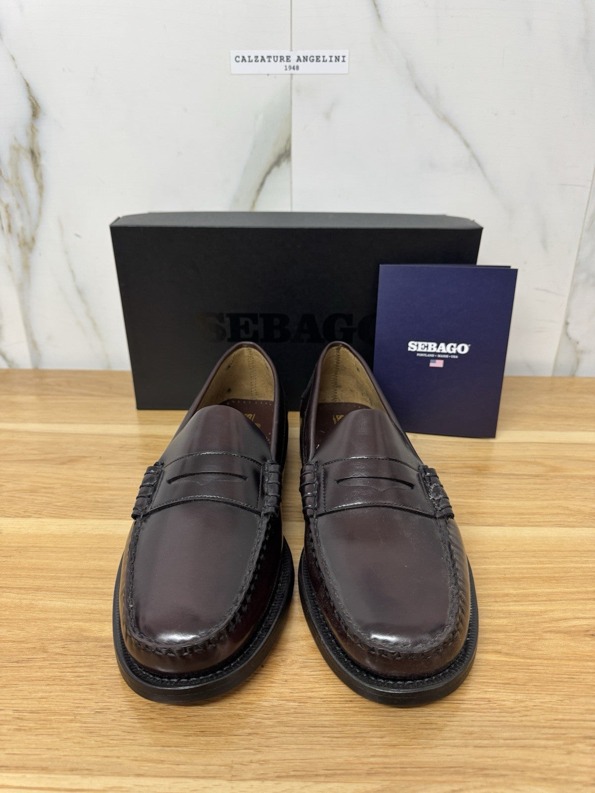 Sebago Classic Dan Pelle Brown Burgundy  Casual Sebago Uomo 45