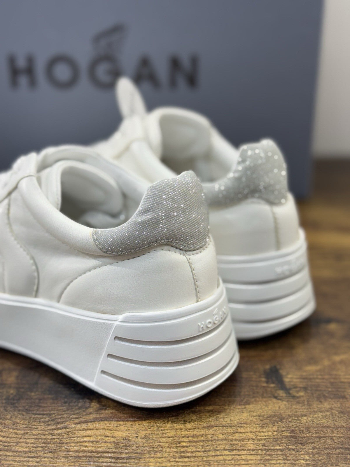 Hogan Rebel H564 Sneaker Pelle Bianca Casual Hogan Donna 35.5