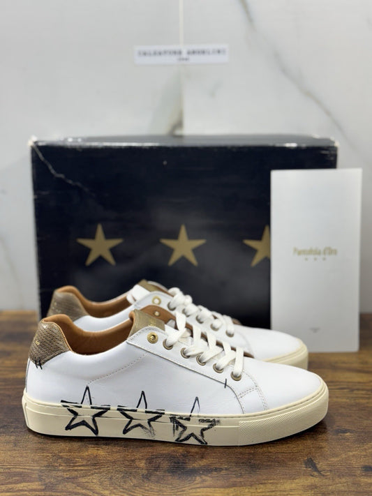 Pantofola D’oro Sneaker  Milan    Pelle Bianca  Casual Scarpa  Uomo 40