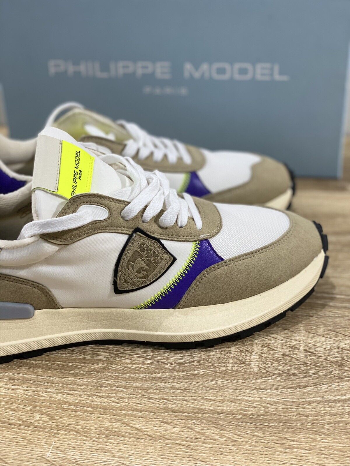 Philippe model paris donna  Antibes Bianca   Violet luxury sneaker Donna 37