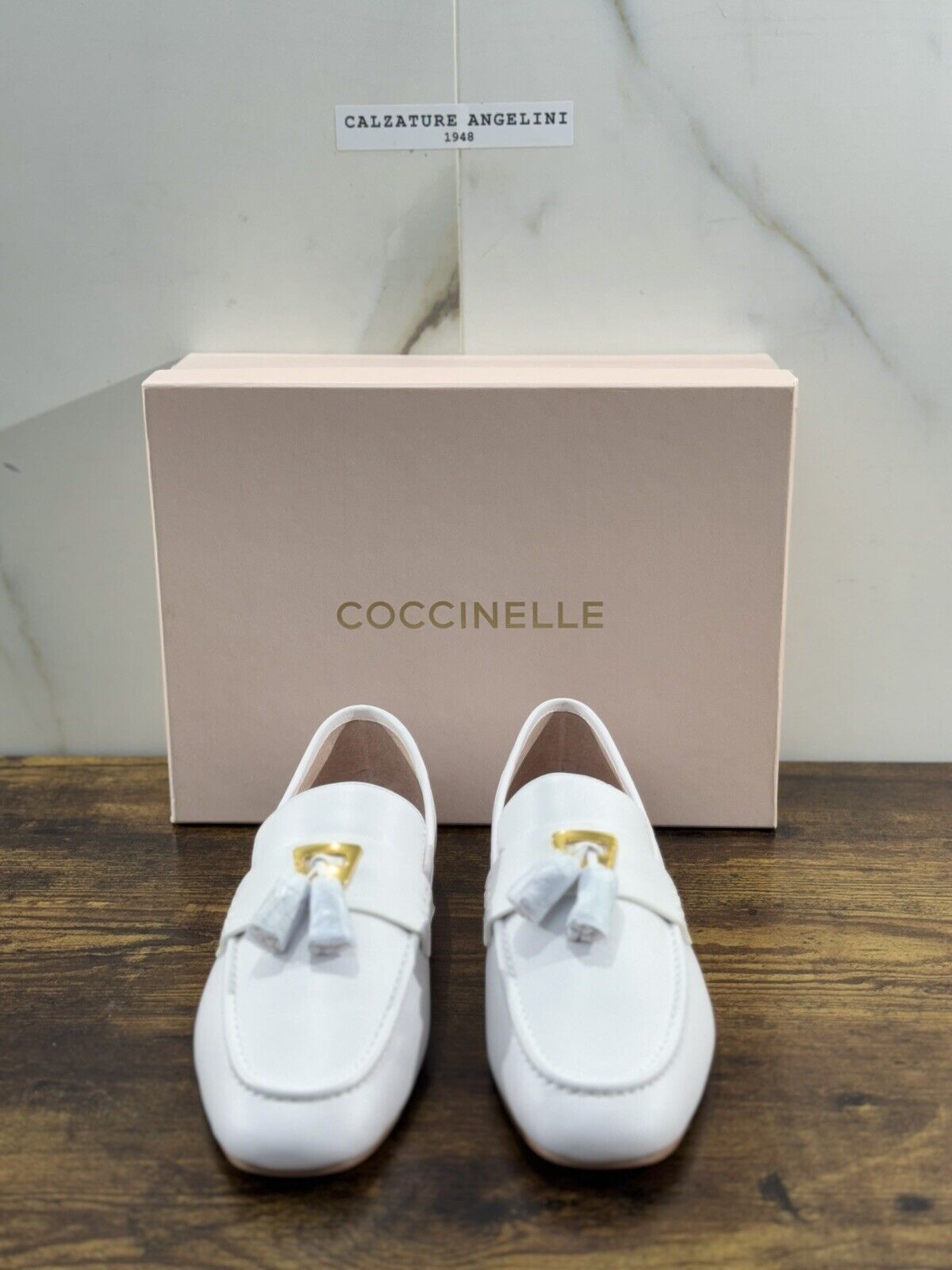 Coccinelle  Mocassino   Donna Pelle White    Luxury Coccinelle Woman  Casual  39