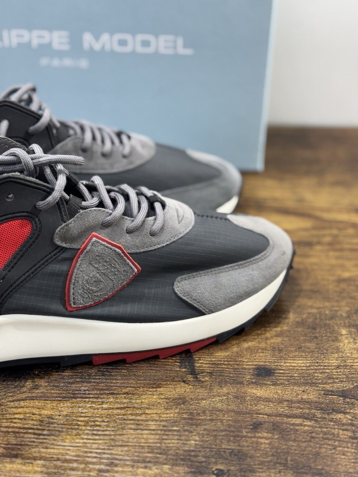 Philippe Model  Royale  Sneaker Pelle Grey   Casual Uomo 43