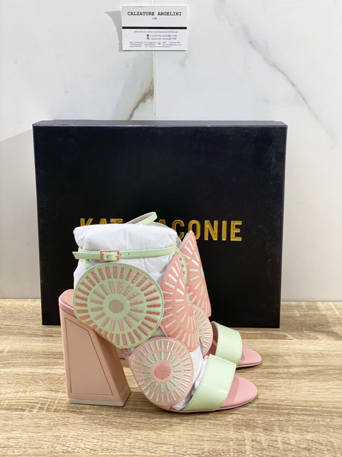 Kat Maconie Sandalo donna main Frida  Rosa Verde  multi 40