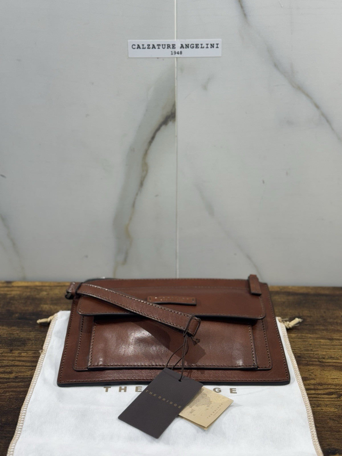 The Bridge Pochette Pelle Cuoio  Da Polso Top Quality The Bridge Uomo