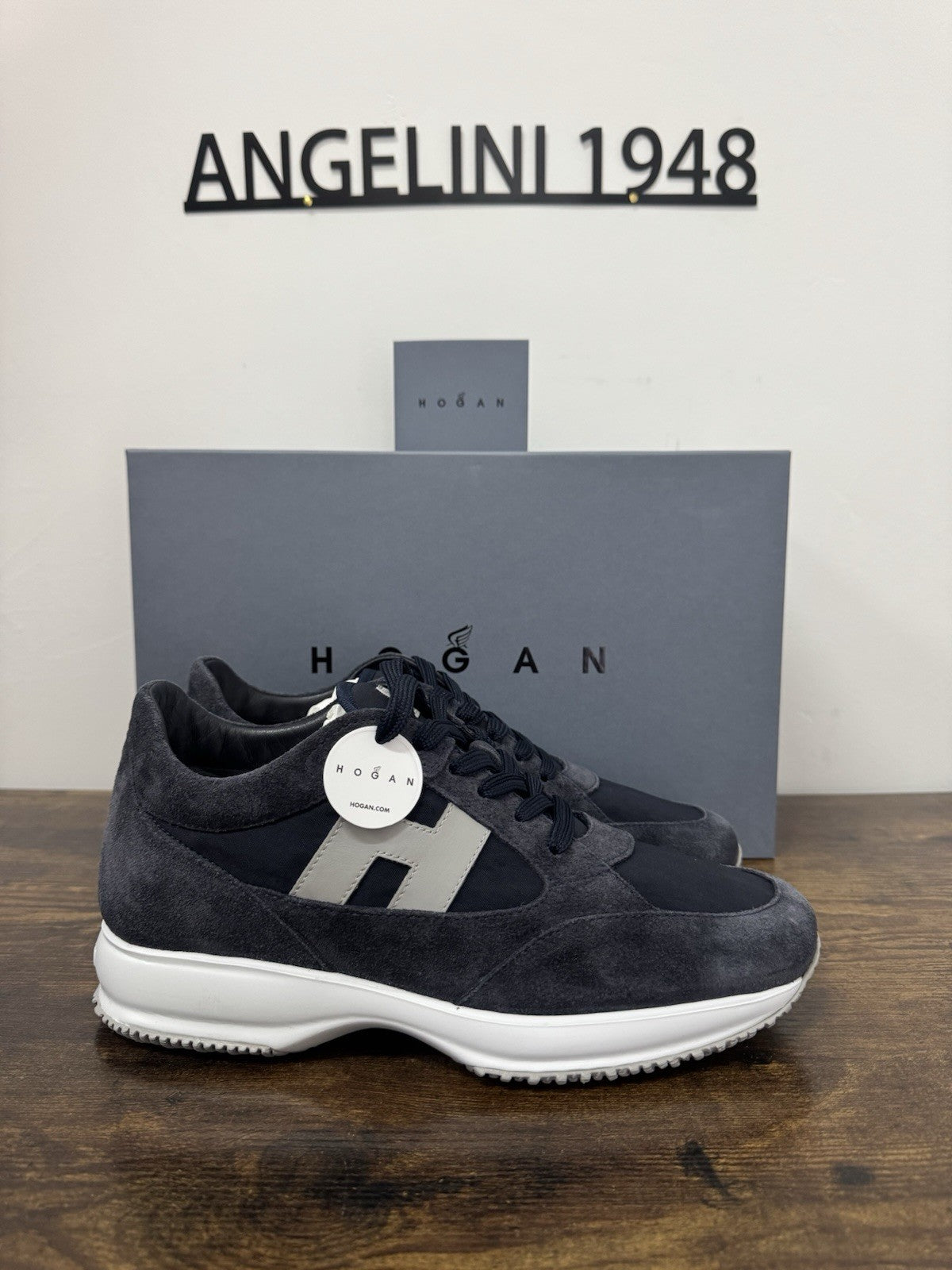 Hogan Interactive   sneaker Pelle Blu   memory foam Luxury Hogan  Uomo 42