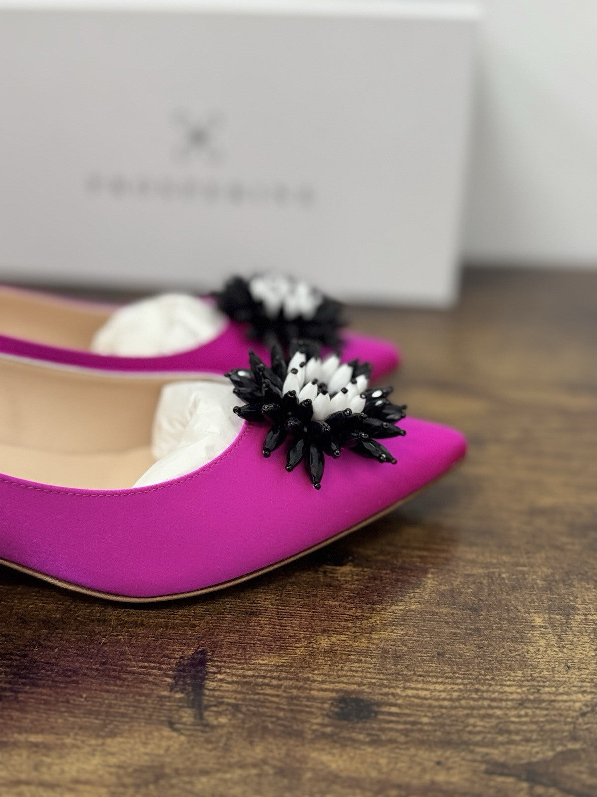 Prosperine Ballerina Décolleté   Raso Fuxia Flat  Scarpa Donna 39.5