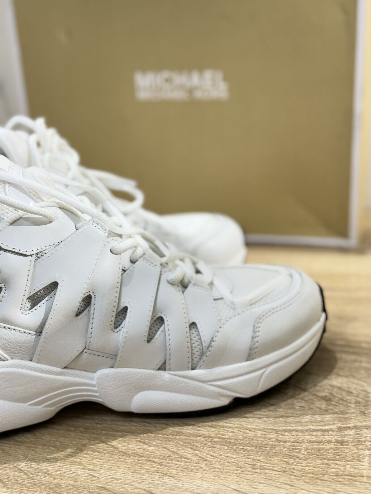 Michael Kors sneaker donna Hero  Trainer   Lace Up Pelle Bianca 37