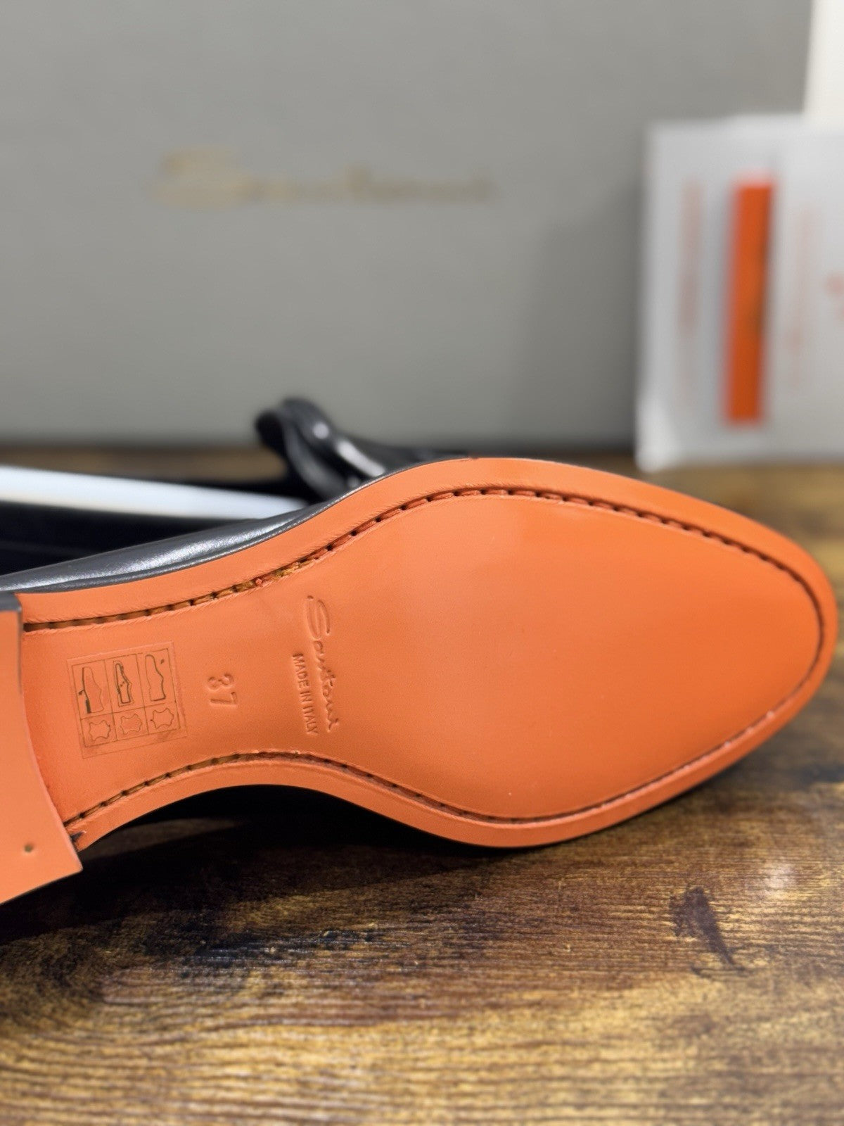 Santoni Mocassino Pelle Nera Luxury Santoni Scarpe Donna 37