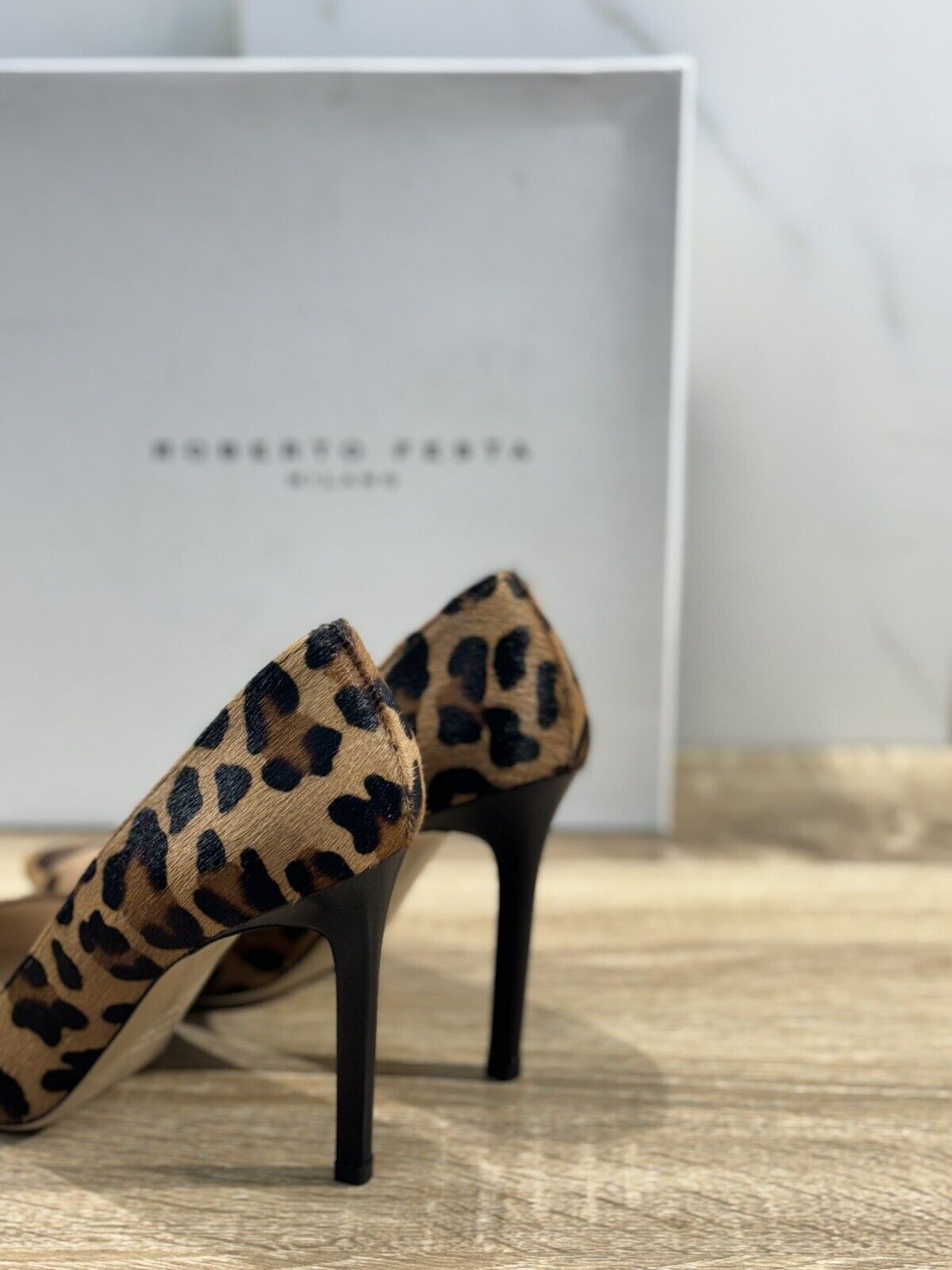 Roberto Festa Décolleté Donna Leopard Con Tacco Luxury Shoes 39