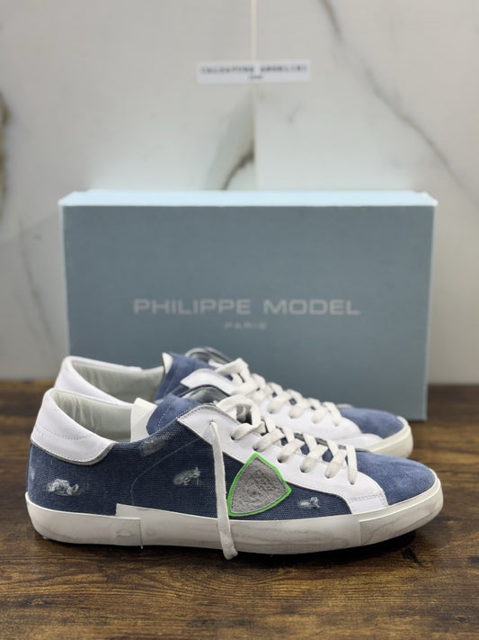 Philippe Model  Paris L u Canvas Jeans Pelle   Casual Uomo 45