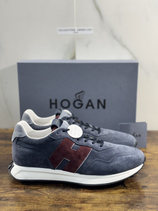 Hogan H601 uomo sneaker Pelle Blu  memory foam Luxury Hogan Men Shoes 39.5