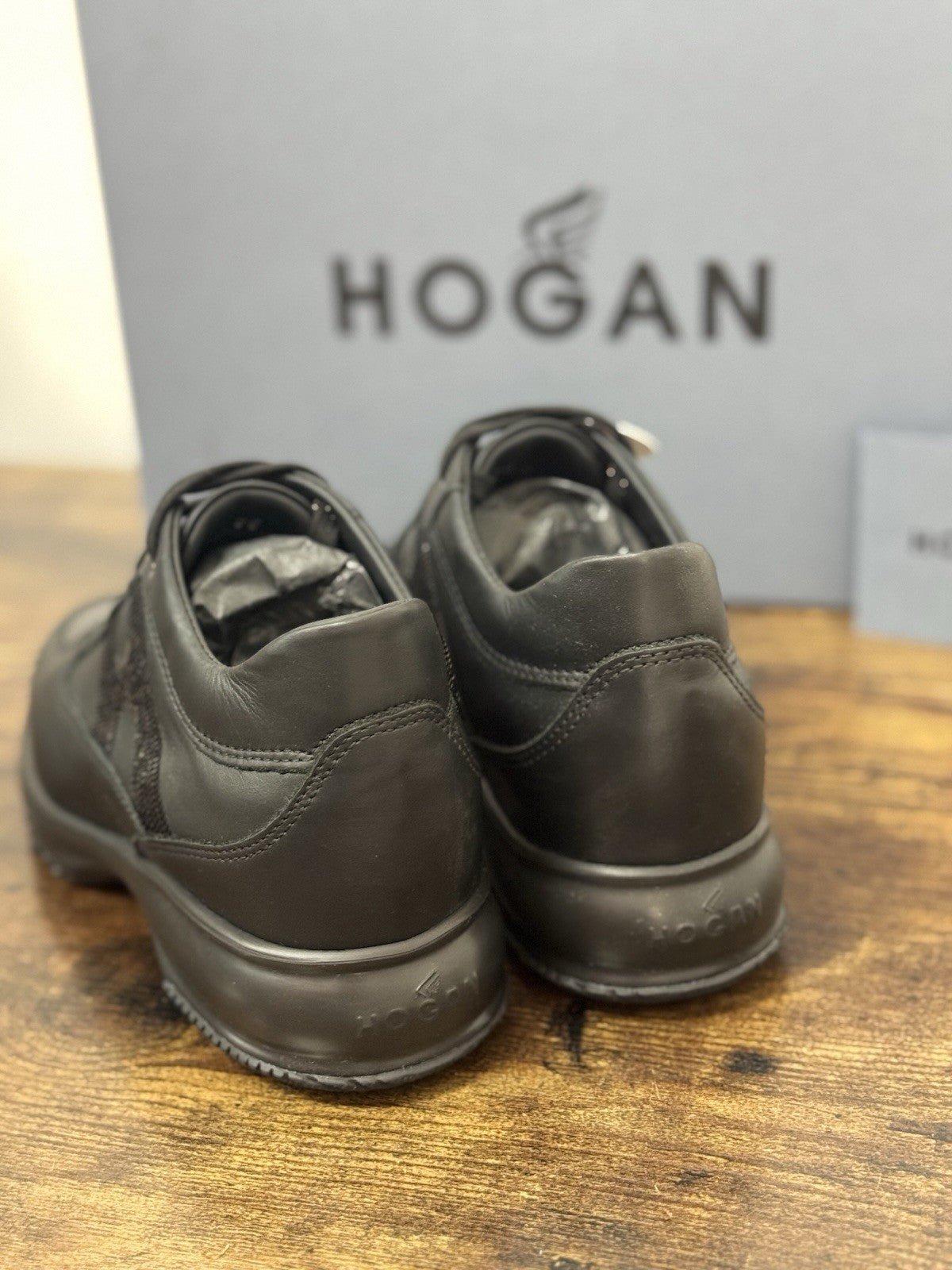 Hogan Interactive H Micropaiettes Pelle Nera Icon Hogan Donna 38.5