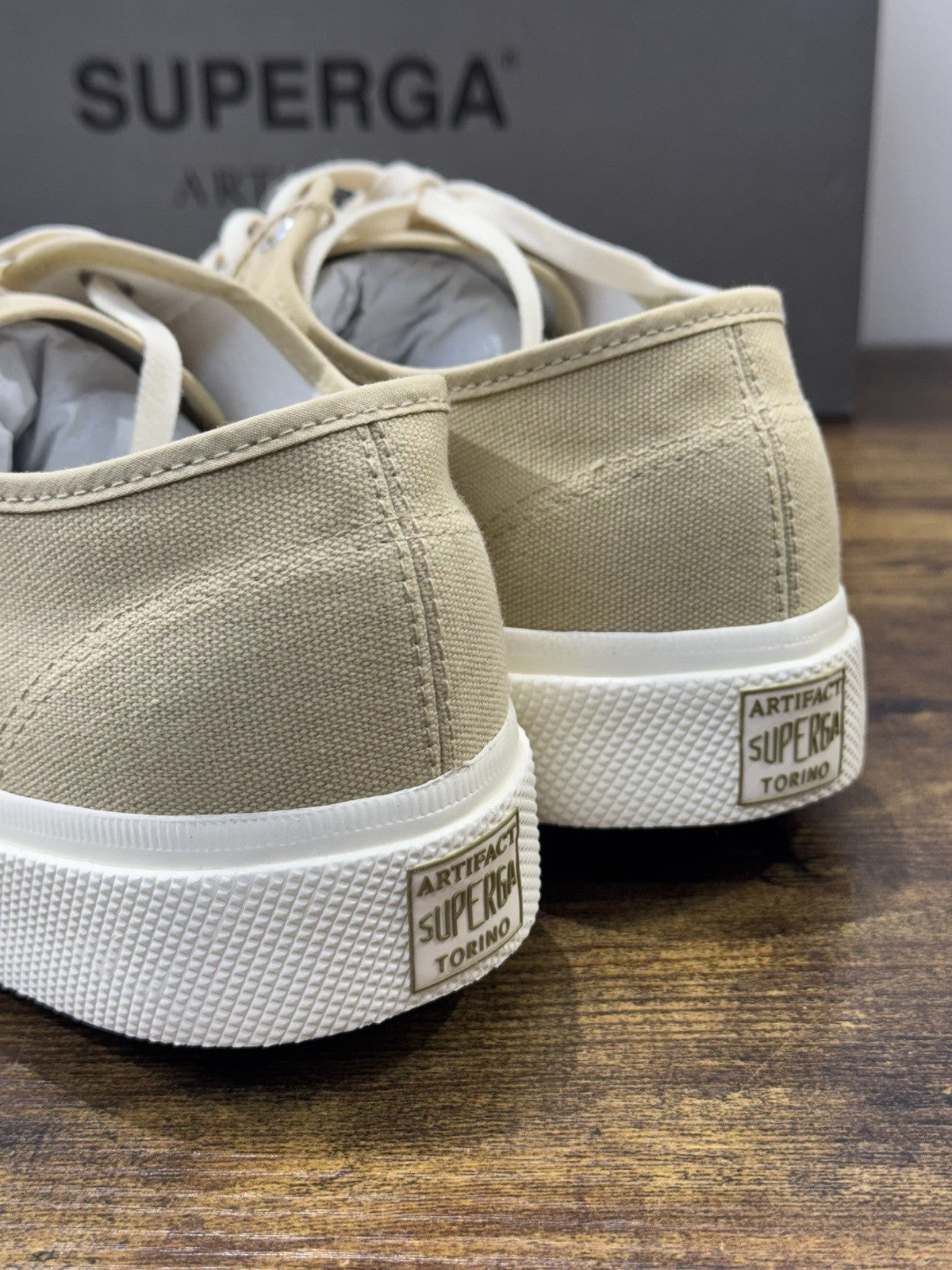 Superga Artifact Icon Sneaker Canvas Beige Causal Superga Uomo 44