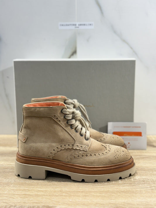 Santoni Polacchino   Uomo Extra light Luxury Men Santoni Men Boot Sabbia 40