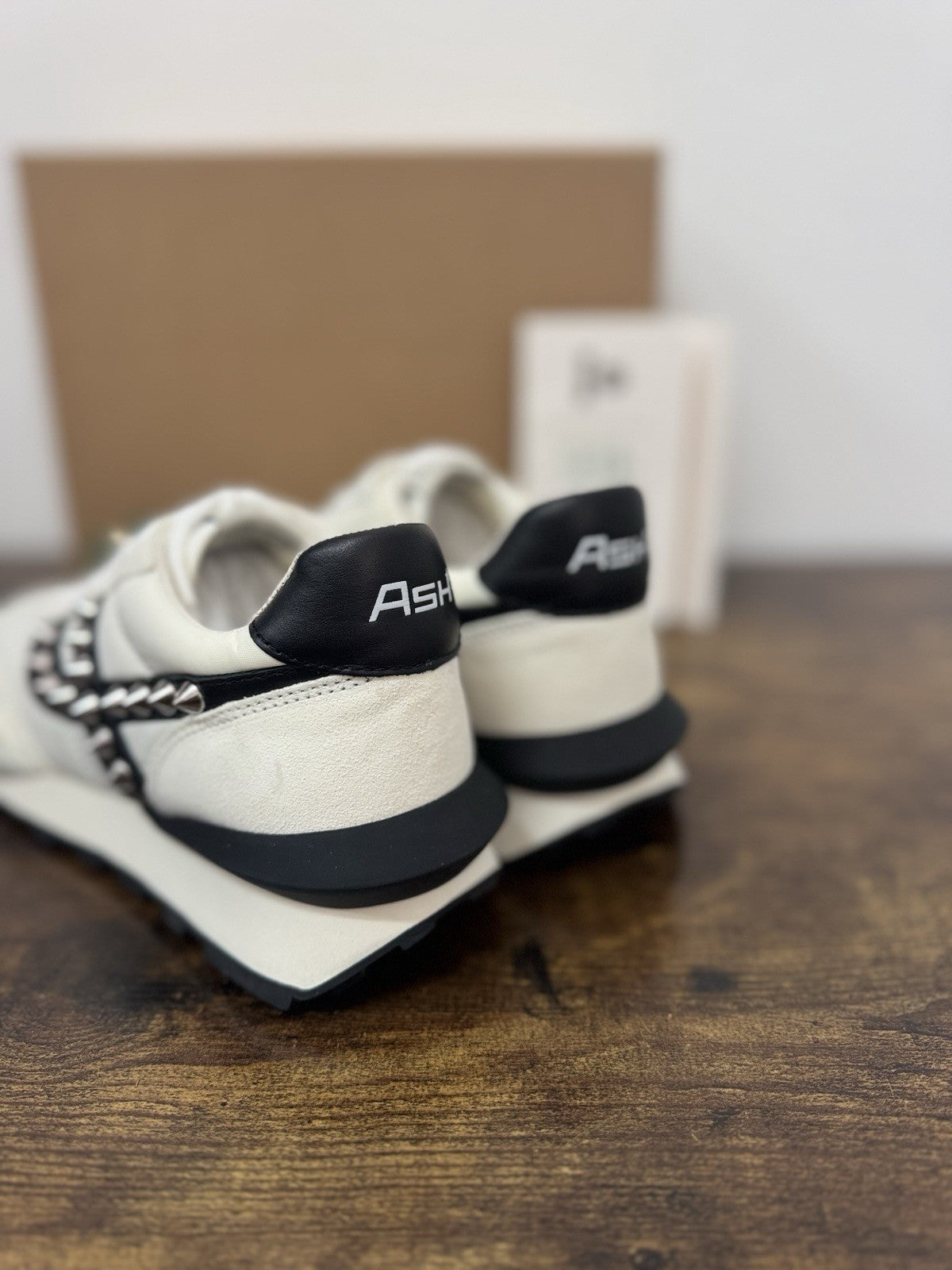 Ash Spider Studs Sneaker Suede Bianco Casual Ash Donna 39