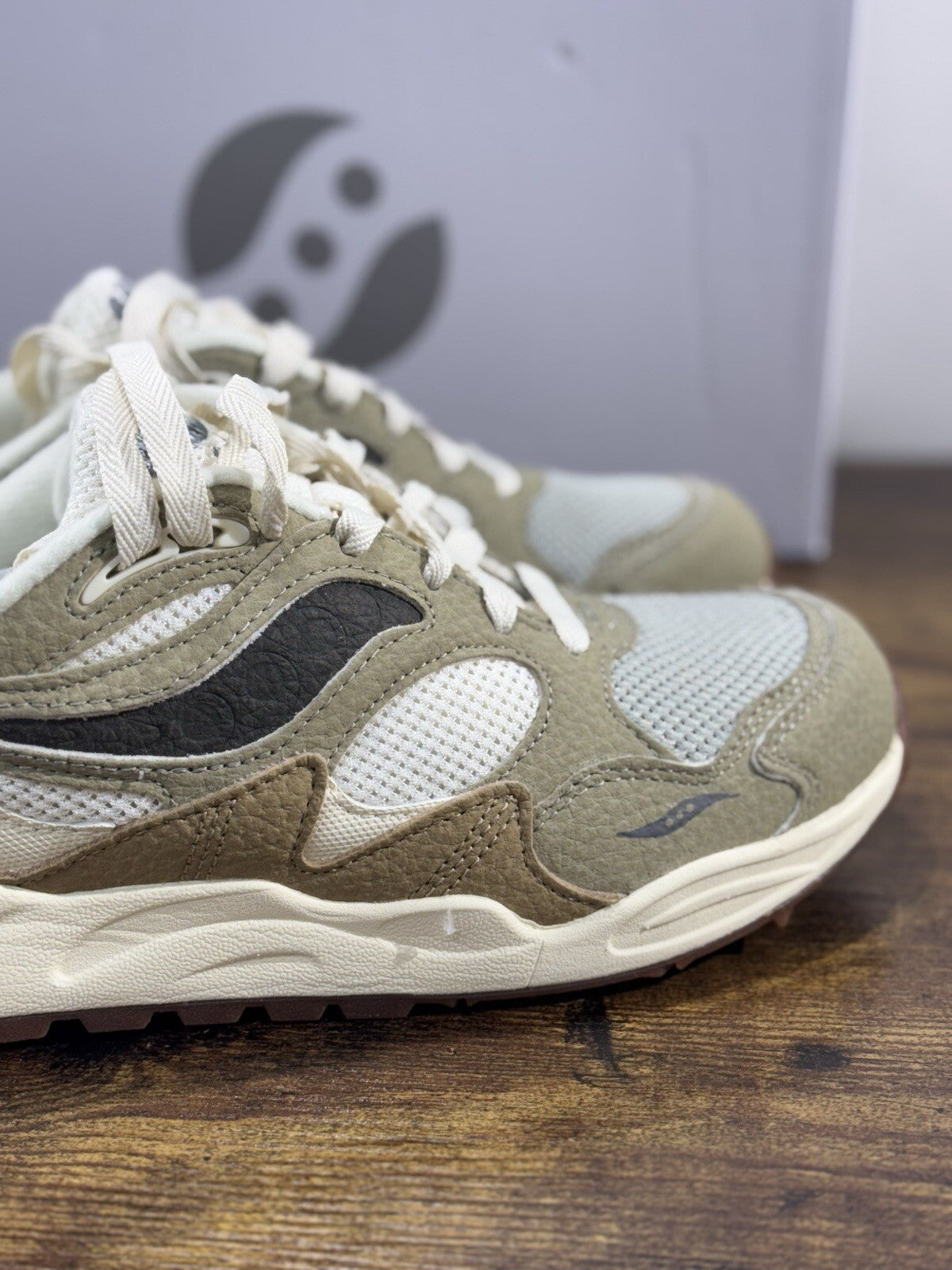 Saucony Grid Shadow 2 Sneaker Uomo Sand Pelle Casual Saucony 40.5
