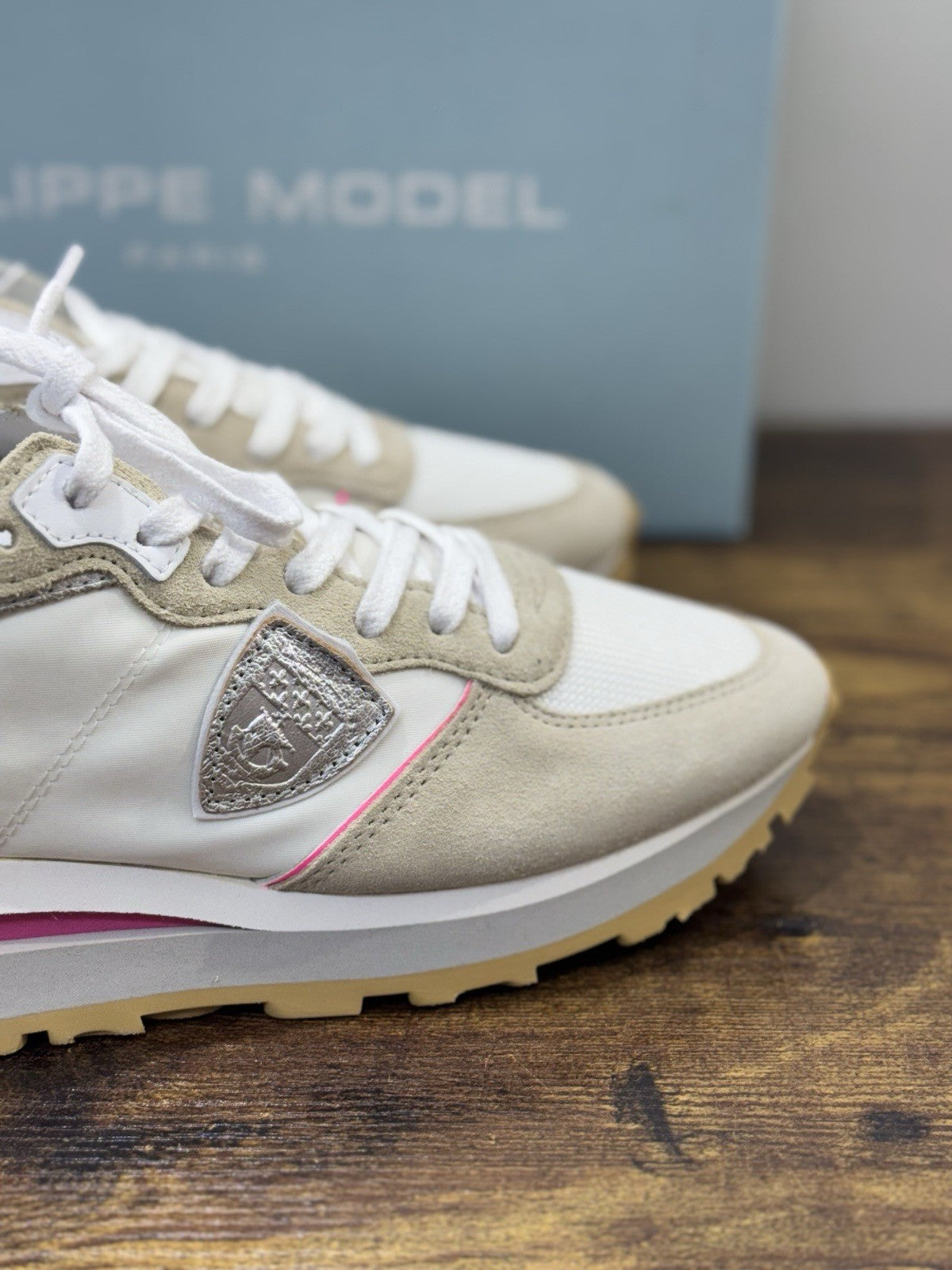 Philippe Model Paris Tropez   Sneaker Pelle Bianca   Donna 40