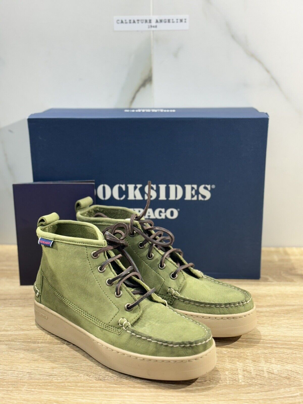 Sebago Brig CH Men Boot Verde Militare Causal Boot 40