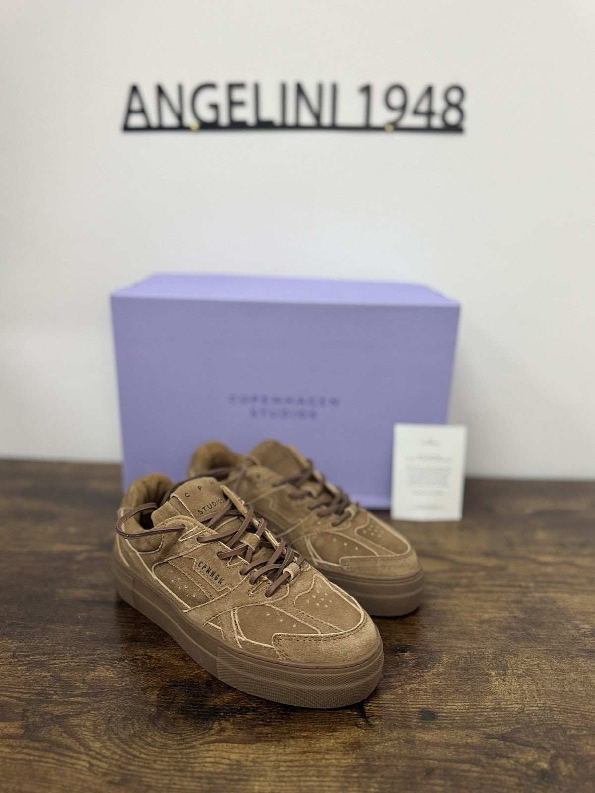 Copenhagen Sneaker Pelle New Vintage Brown Zeppa  Causal Donna  36