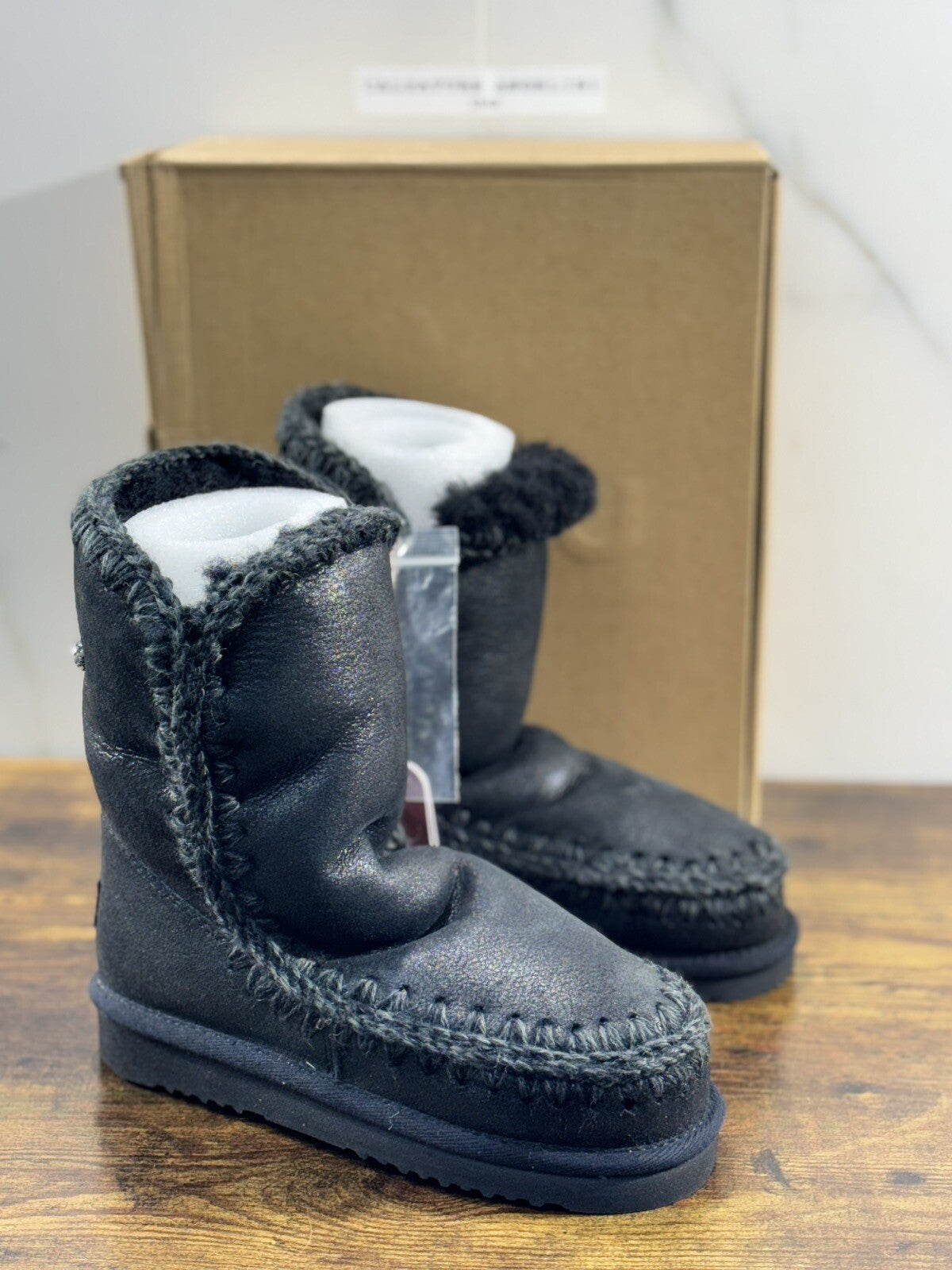 Mou Eskimo Boot 24 Cm  Nero Laminato Casual Mou Woman Boot 36
