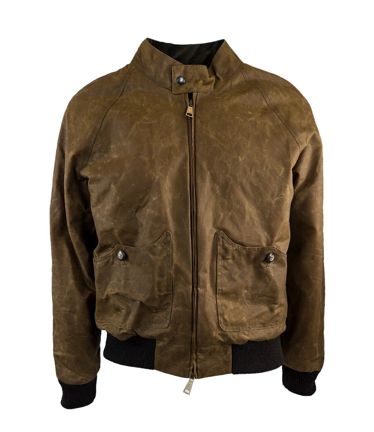 Capalbio Bomber Uomo Waxed Jacket Marrone Luxury Heritage Made In Italy 52