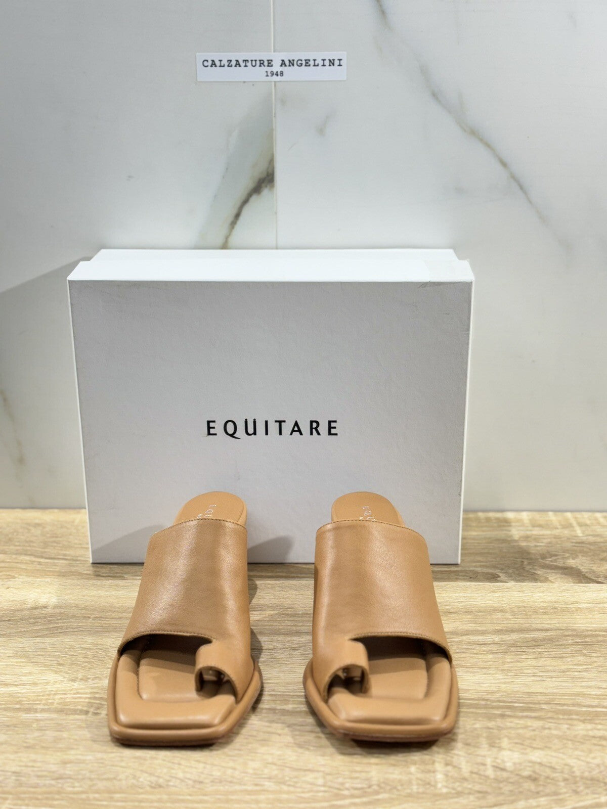 Equitare Sandalo Donna Dorota Pelle Cuoio Super Soft Con Tacco 37