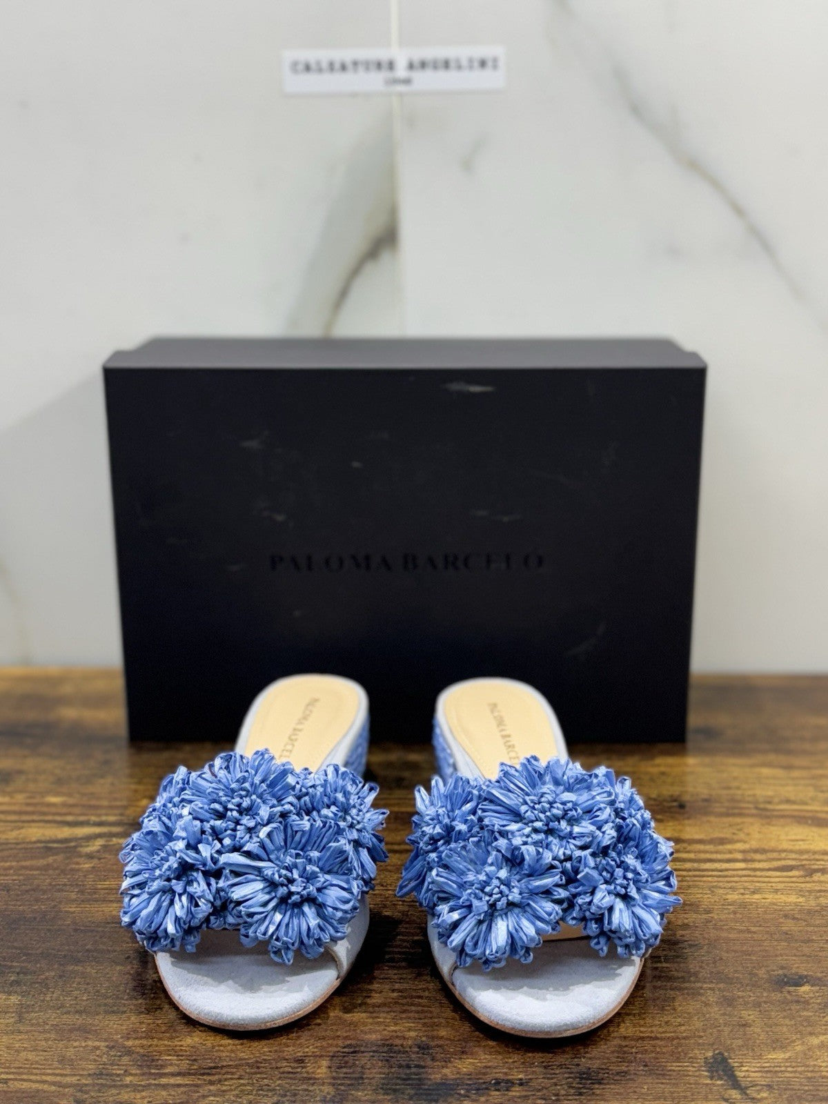 Paloma Barcelo’ Sandalo Donna  Pelle Jeans Fiore  Donna 40