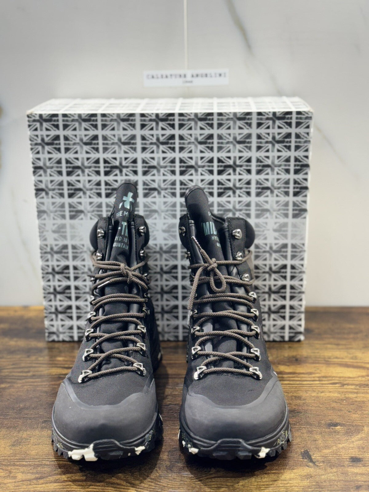Premiata Midtrack   Boot  Uomo Pelle Nero Icon  Sneaker Premiata Uomo Vibram 46