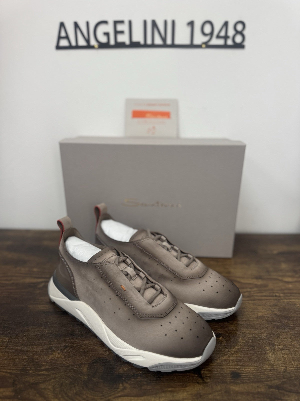 Santoni Innova Sneaker Pelle Nabuk    Casual Luxury Santoni Scarpa Uomo 40