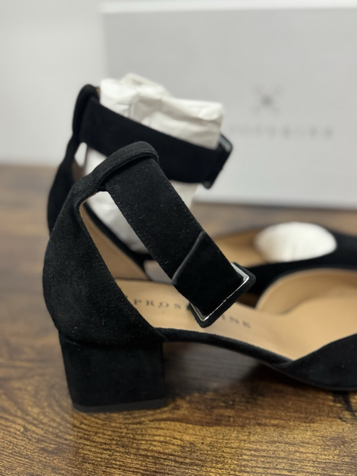 Prosperine Décolleté Suede Nero Con Tacco Scarpa Donna 38