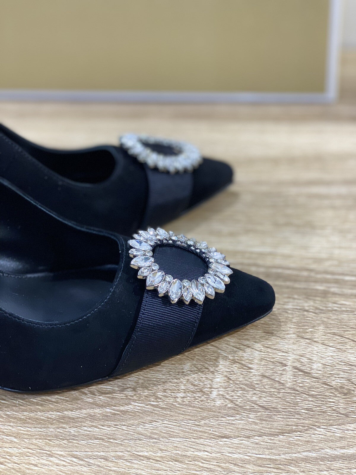 Michael Kors Decollete’ donna viola pump pelle suede nero luxury shoes 39