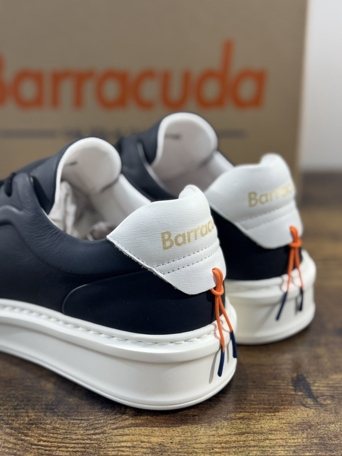 Barracuda Sneaker Donna Pelle Nera  Woman Handmade Sneaker Extra Light 41