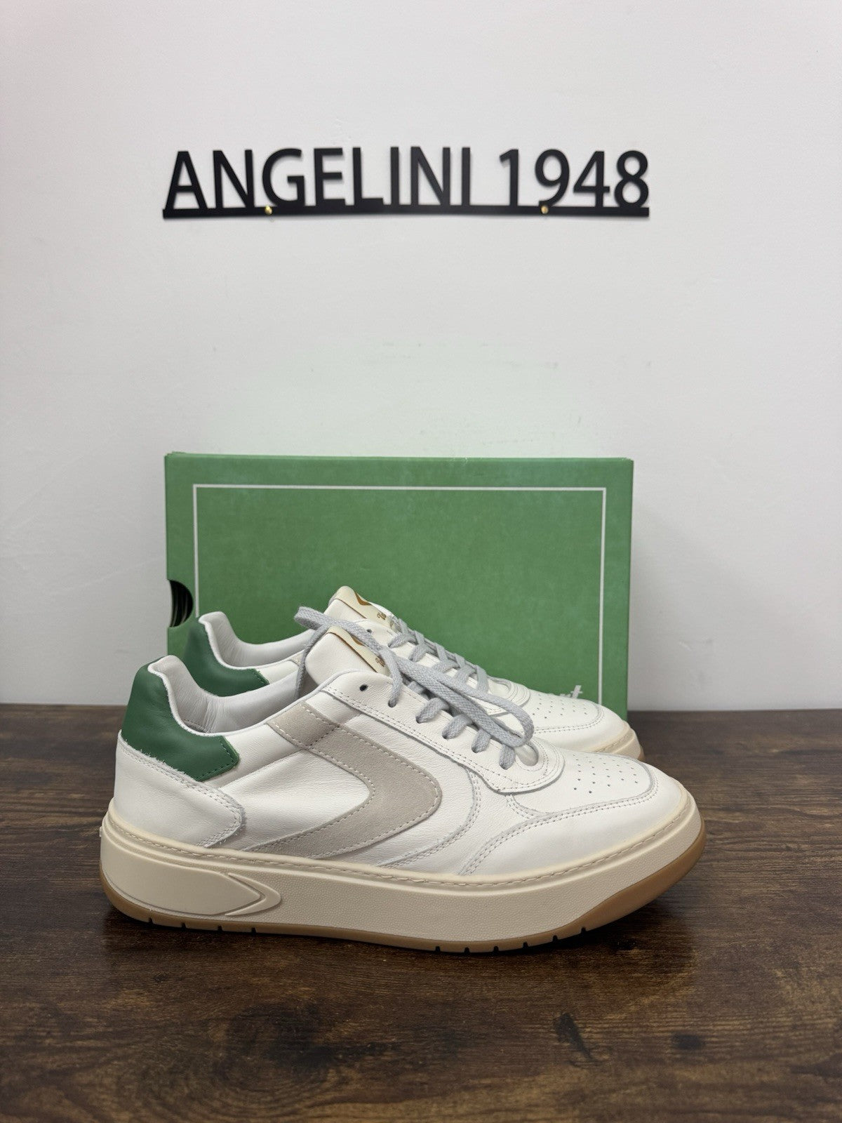 Valsport Hype Sneaker Pelle Bianco Verde Casual Uomo 44