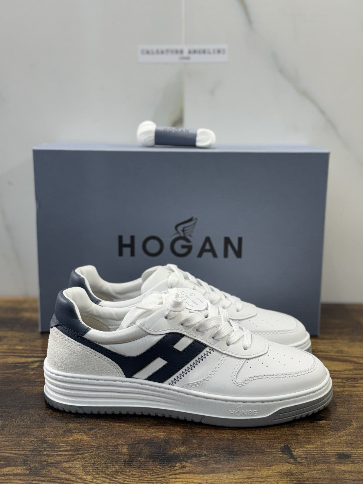 Hogan H630 Sneaker Pelle Bianca Memory Foam Scarpa Hogan Uomo 39
