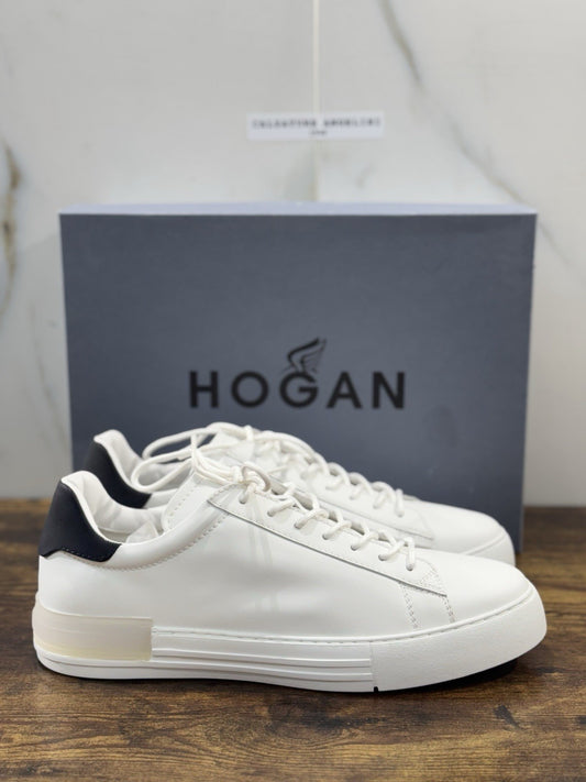 Hogan Rebel  Sneaker  Pelle Bianca Memory Foam   Casual Hogan   Uomo 45