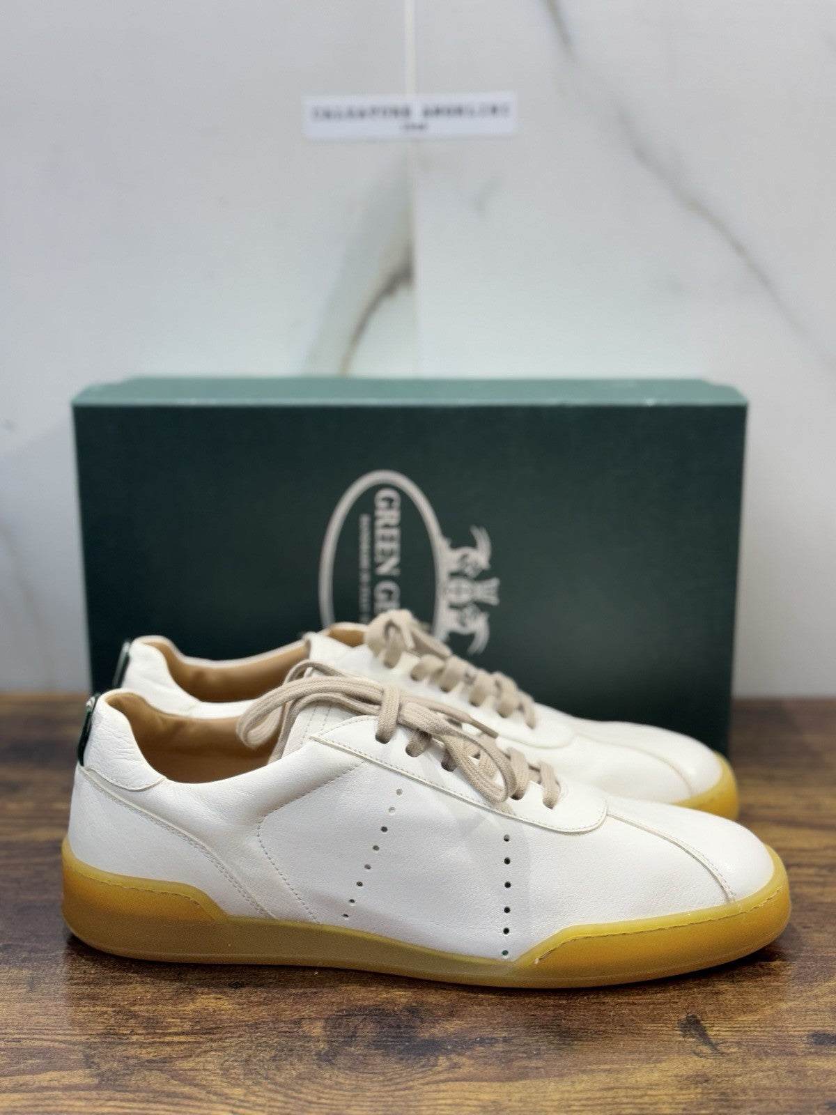 Green George Sneaker Pelle Bianca  Uomo Ultra Flexible 42