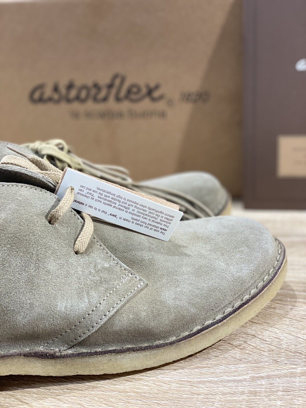 Astorflex Polacchino Uomo Driftflex Suede Stone Para Natural 45