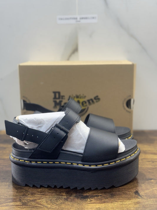 Dr Martens Sandalo  Voss Quad   Pelle Nero Casual Dr Martens Donna 37