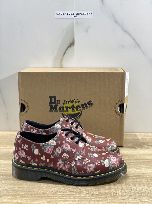 Dr Martens 1461 pelle bordo’ floral scarpa Donna original 39