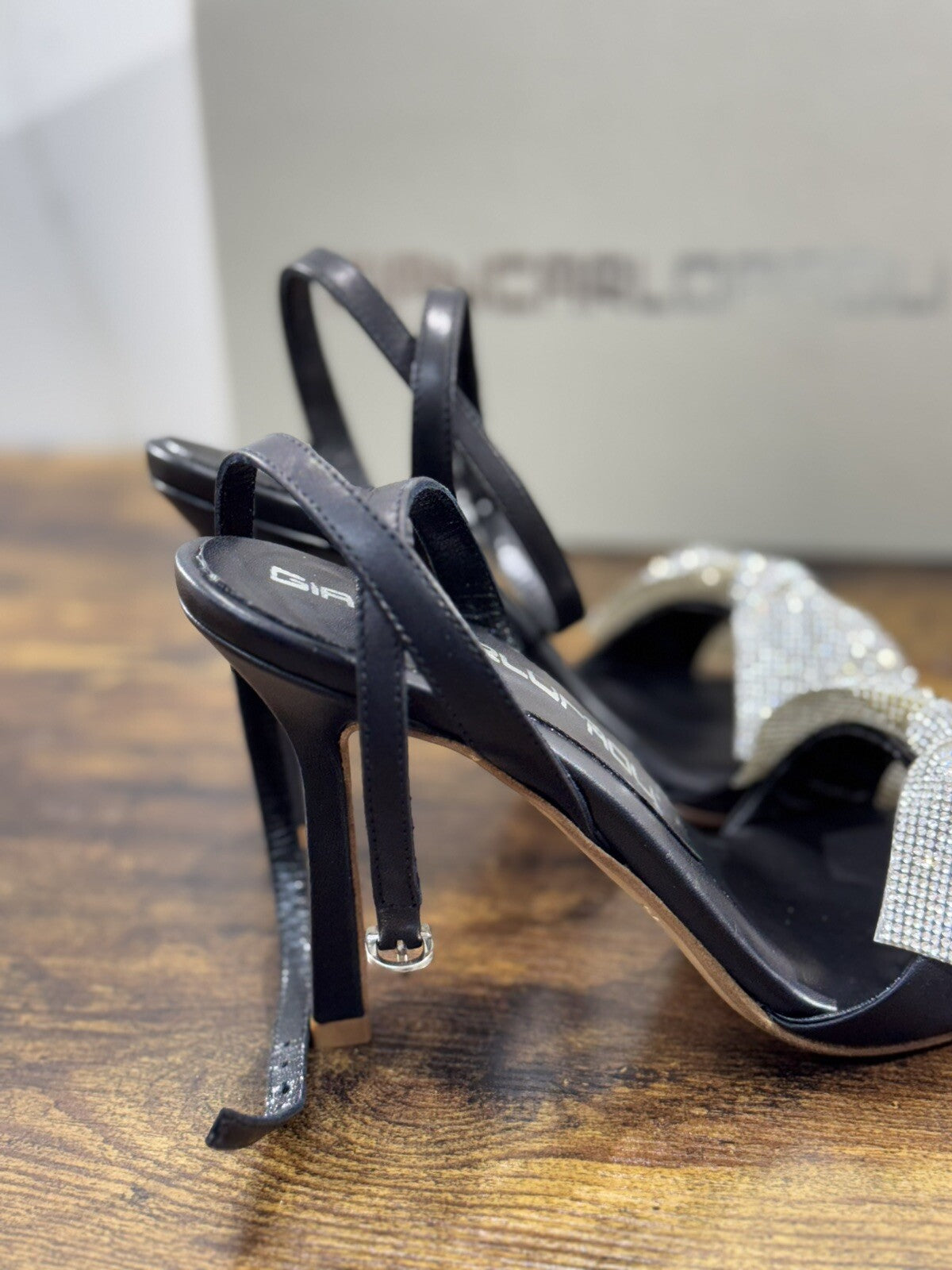 Giancarlo Paoli Sandalo Donna Pelle Nera Super Soft Made In Italy 40