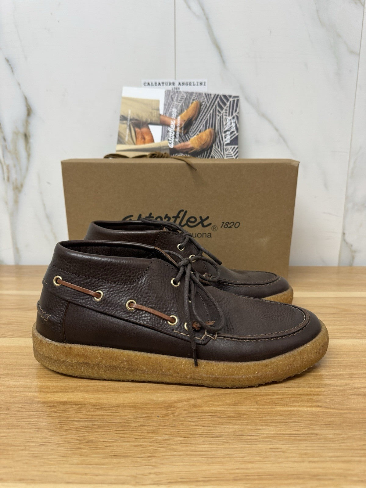 Astorflex Jibflex  Pelle Caffe  Top Quality Italy Uomo 45
