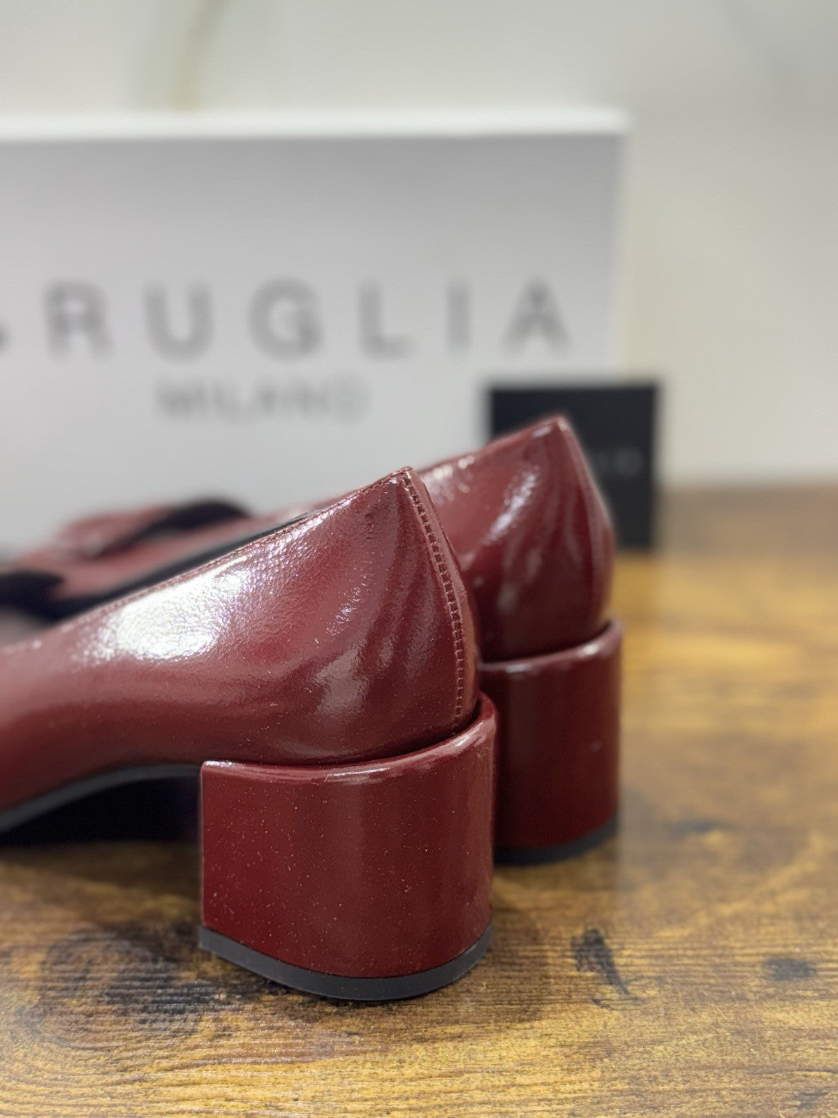 Bruglia Milano Décolleté  Bordo’  Pelle  Top Quality Scarpe Donna 40