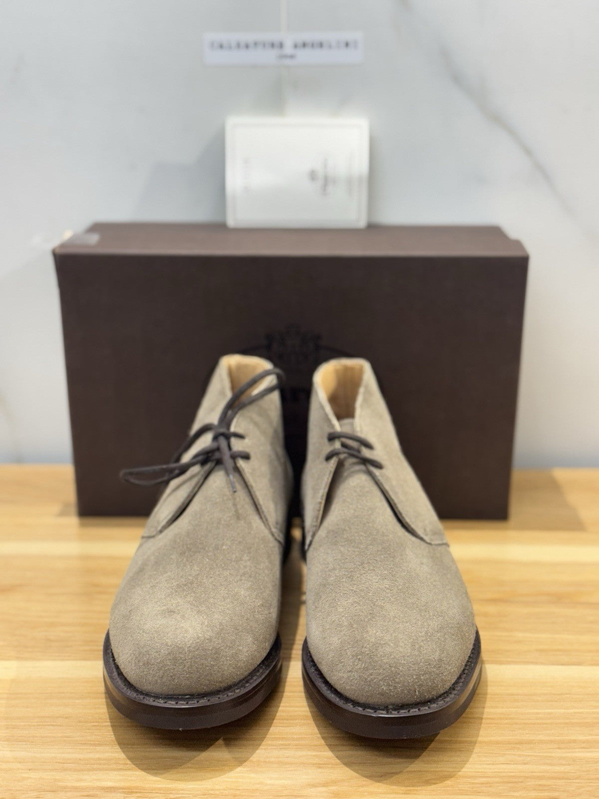Church’s Ryder 3 81 Polacchino Suede Mud  Luxury Church’s Uomo 40.5