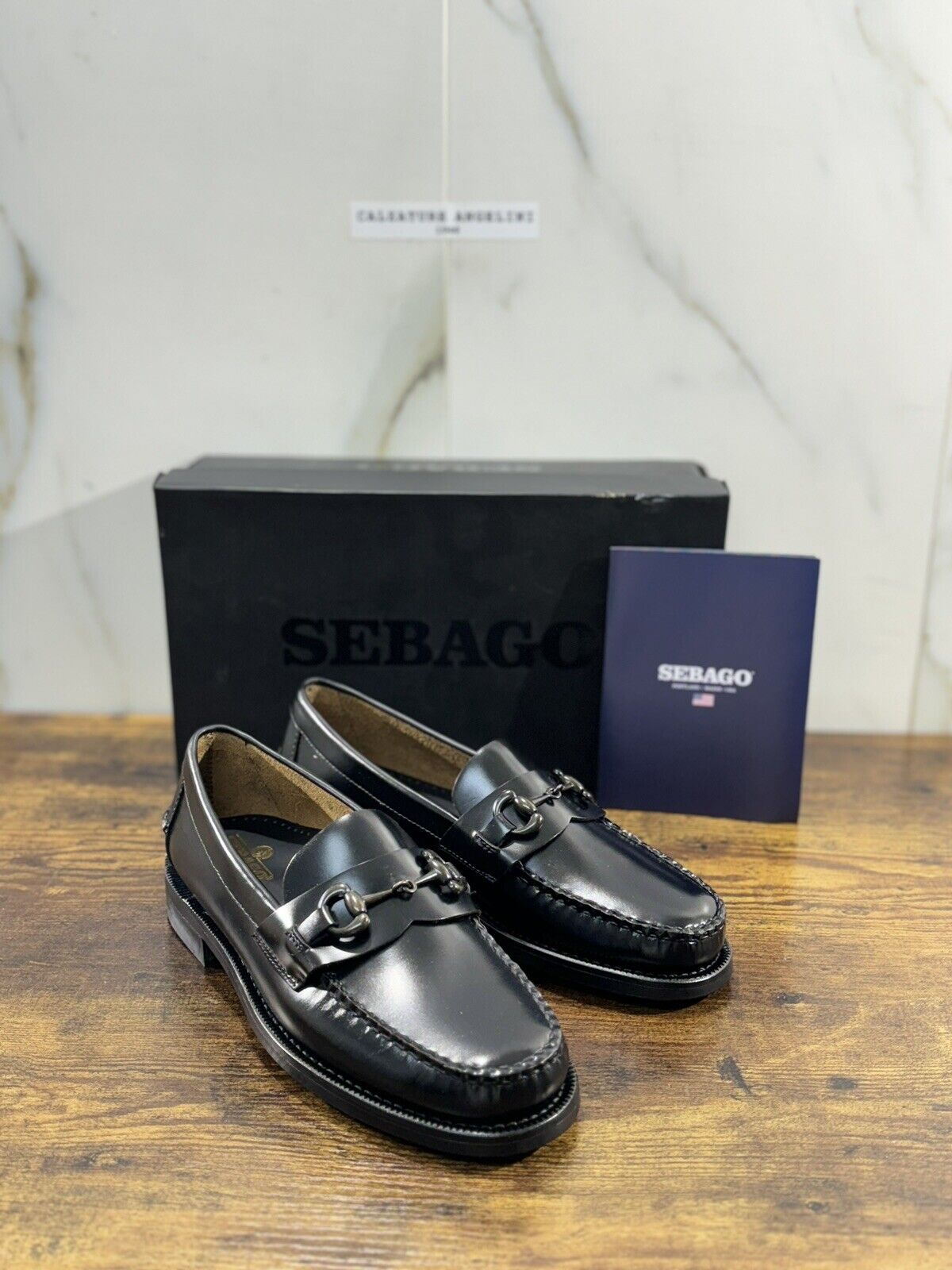 Sebago Mocassino Uomo Classic Joe Pelle Nero Icon Sebago 41.5