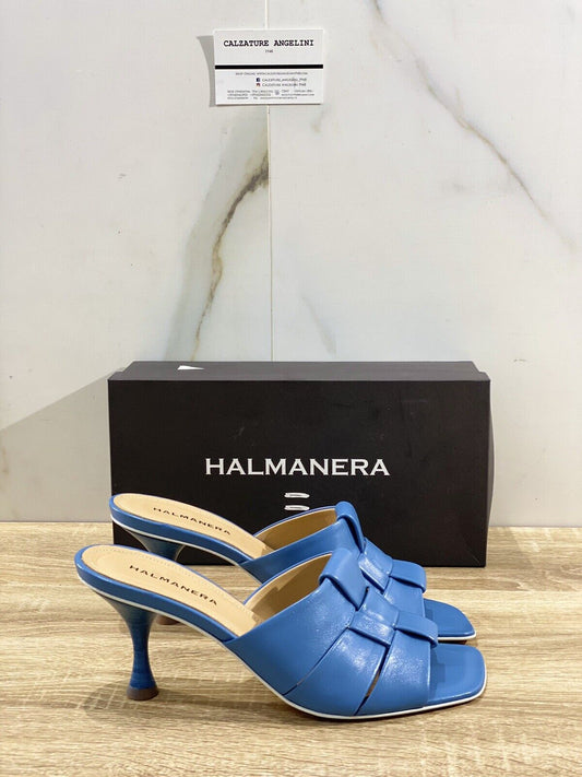 Halmanera Sandalo donna in pelle Azzurro  Zena 21 luxury sandal 39