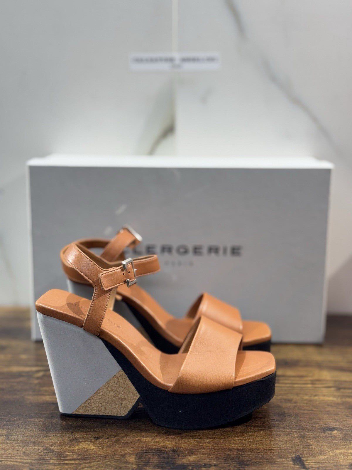 Clergerie Paris Sandalo Zeppa Pearl Pelle Cuoio Casual Donna 39