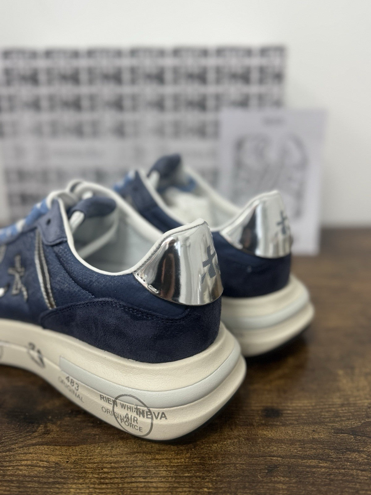 Premiata Cassie  Sneaker Pelle Suede Blu    Casual Premiata Donna 36