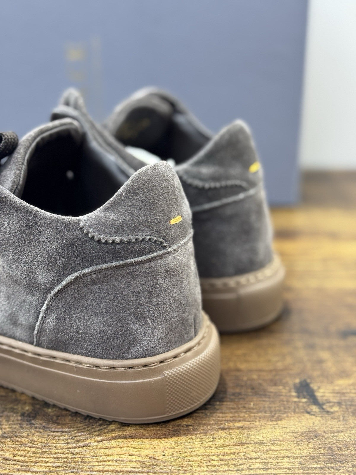 Calce Scarpa Uomo Sneaker Suede Lavagna   Top Quality Uomo 42